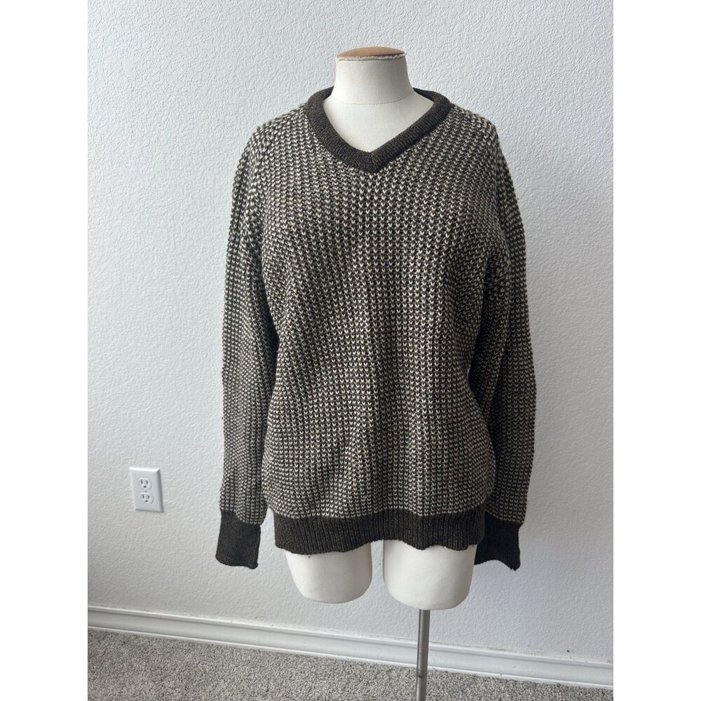 Vintage Westlo Pure Wool Men's V-neck Sweater